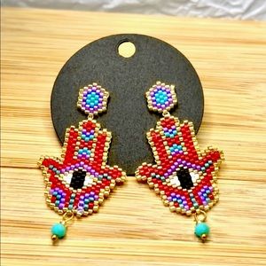 Beautiful brand new handmade earrings. The perfect touch for an fun style